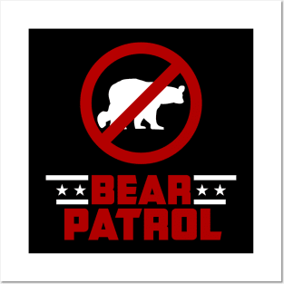 Bear Patrol (White) Posters and Art